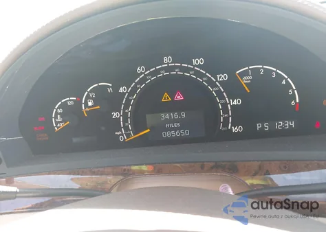 2001 Mercedes-Benz S 600 from USA, damaged, VIN WDBNG78J21A216966